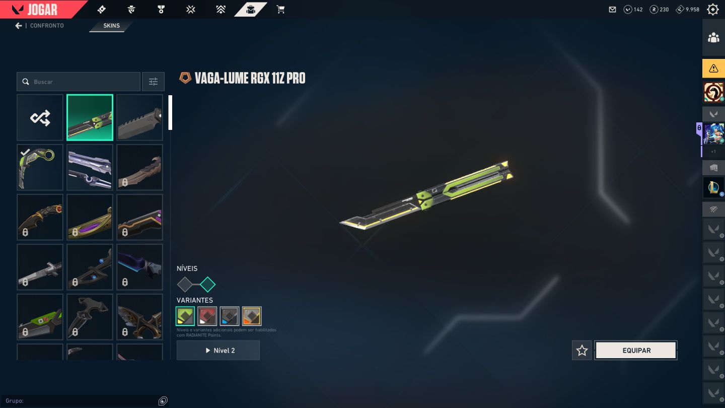 CONTA VALORANT MUITO BOA COM KARAMBIT RGX!!