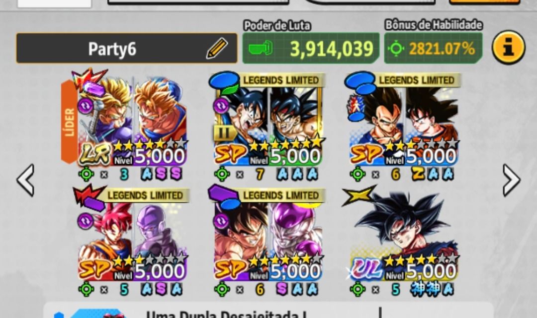 Conta level 151 com Lr gohan- thunks barato