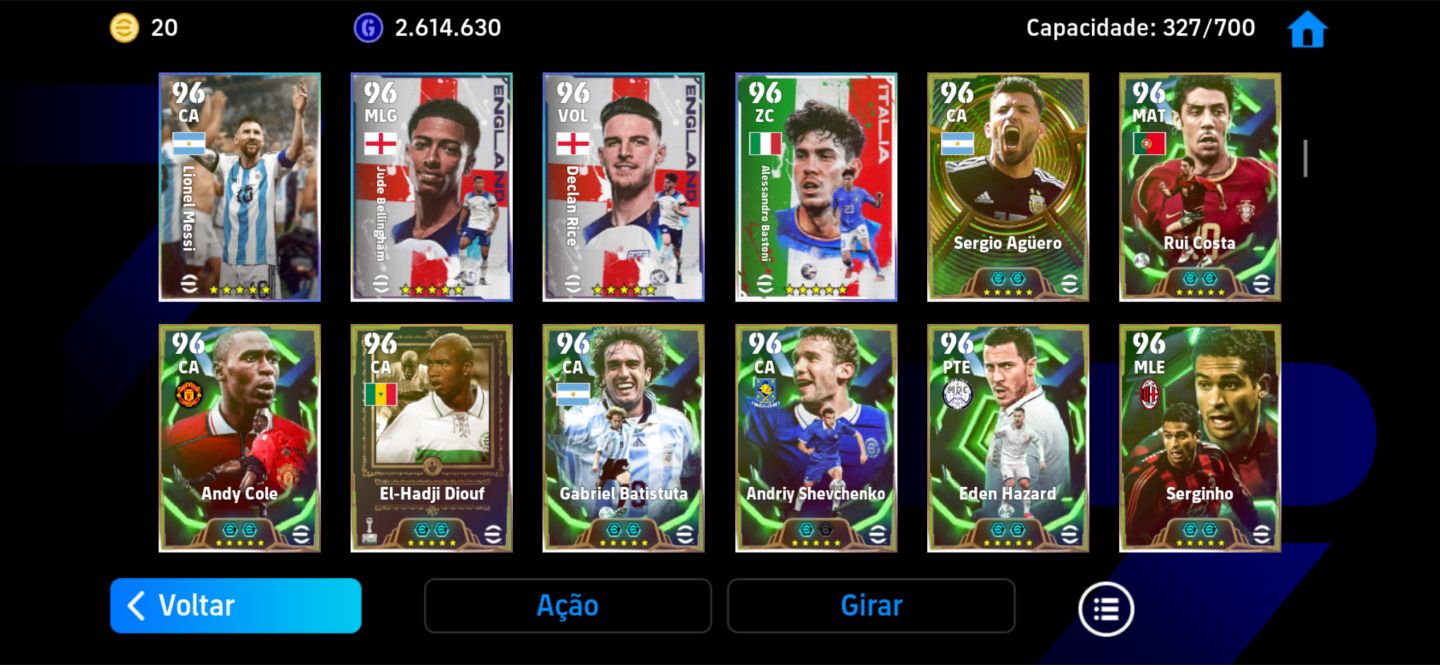 CONTA EFOOTBALL EXTREMAMENTE ANTIGA!! PACK INGLATERRA 2022, FRANÇA 2026 E MAIS..