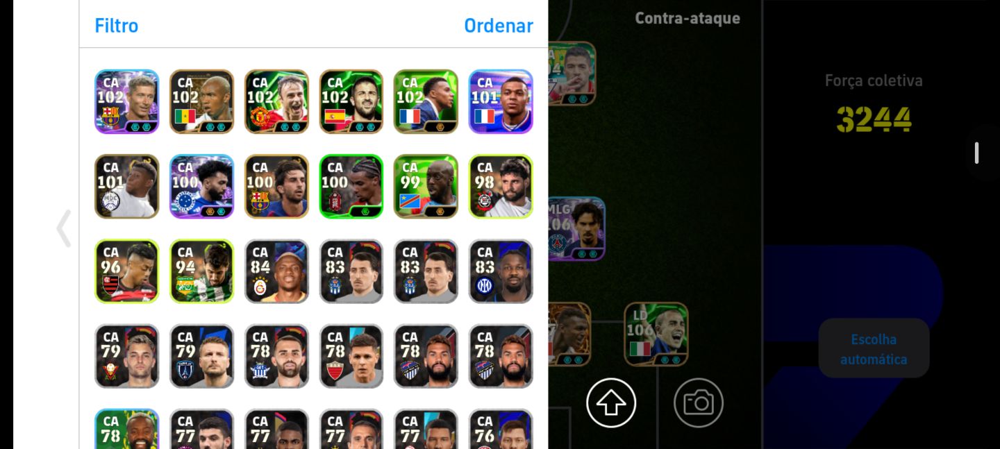 VENDE-SE CONTA EFOTEBOL 3243 DE FORÇA COLETIVA SOMENTE KONAMI ID