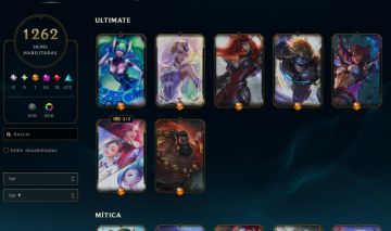 Conta com quase 1300 skins