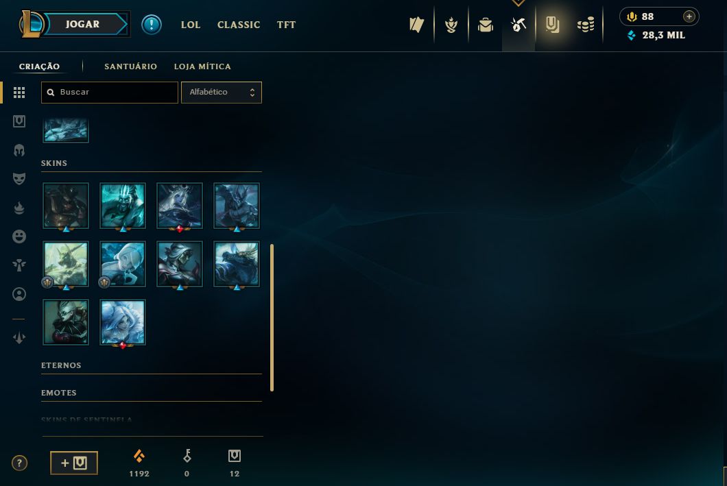 CONTA LOL LEVEL 180 | PLATINA IV | SKINS DE 2011-12 | GANHA 30 PDL PERDE 10 |
