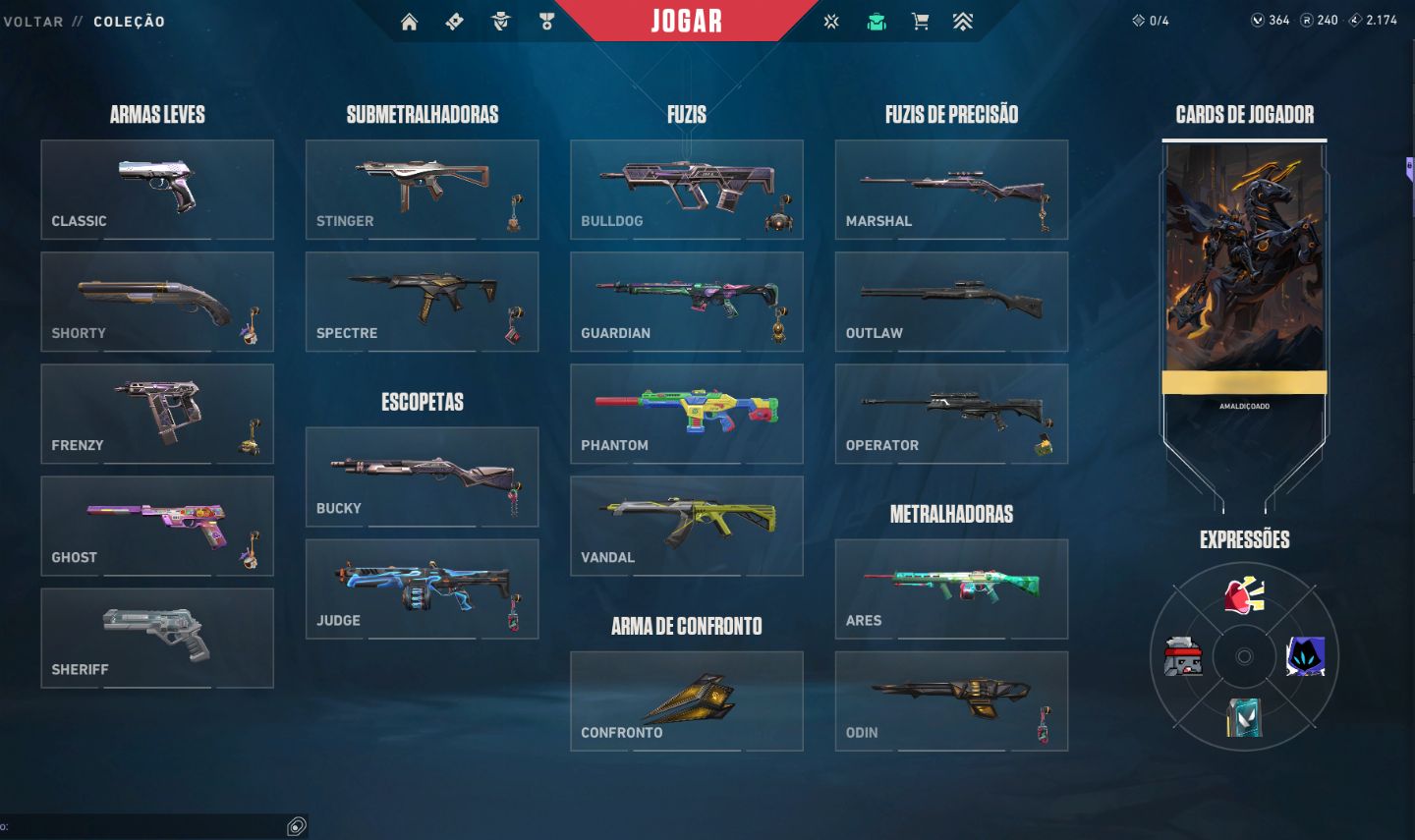 Conta Valorant com varias skins