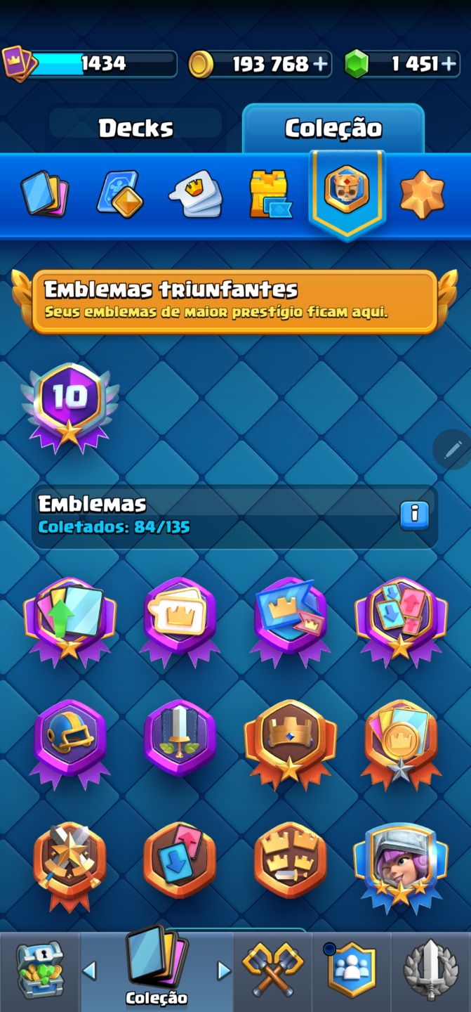 CONTA CLASH ROYALE | 12.2K TROFÉUS (ARENA 29) | 122/122 CARTAS (100%) | NÍVEL 16