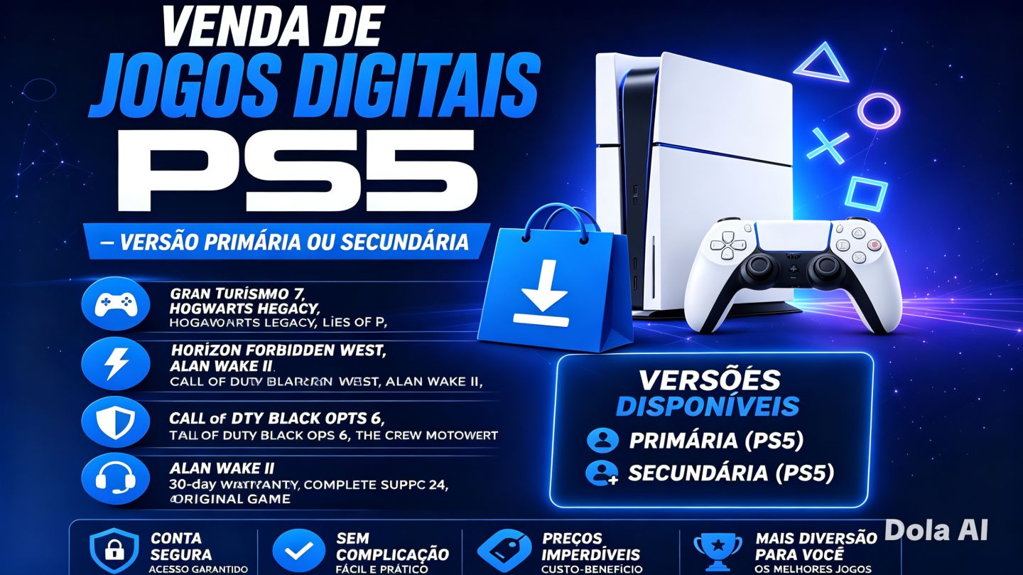 Conta Jogos primaria ou secundaria PS5