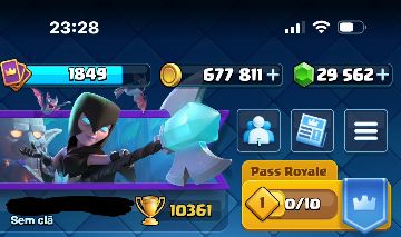 Conta Clash Royale - Rei lvl 16 (+29k gemas)