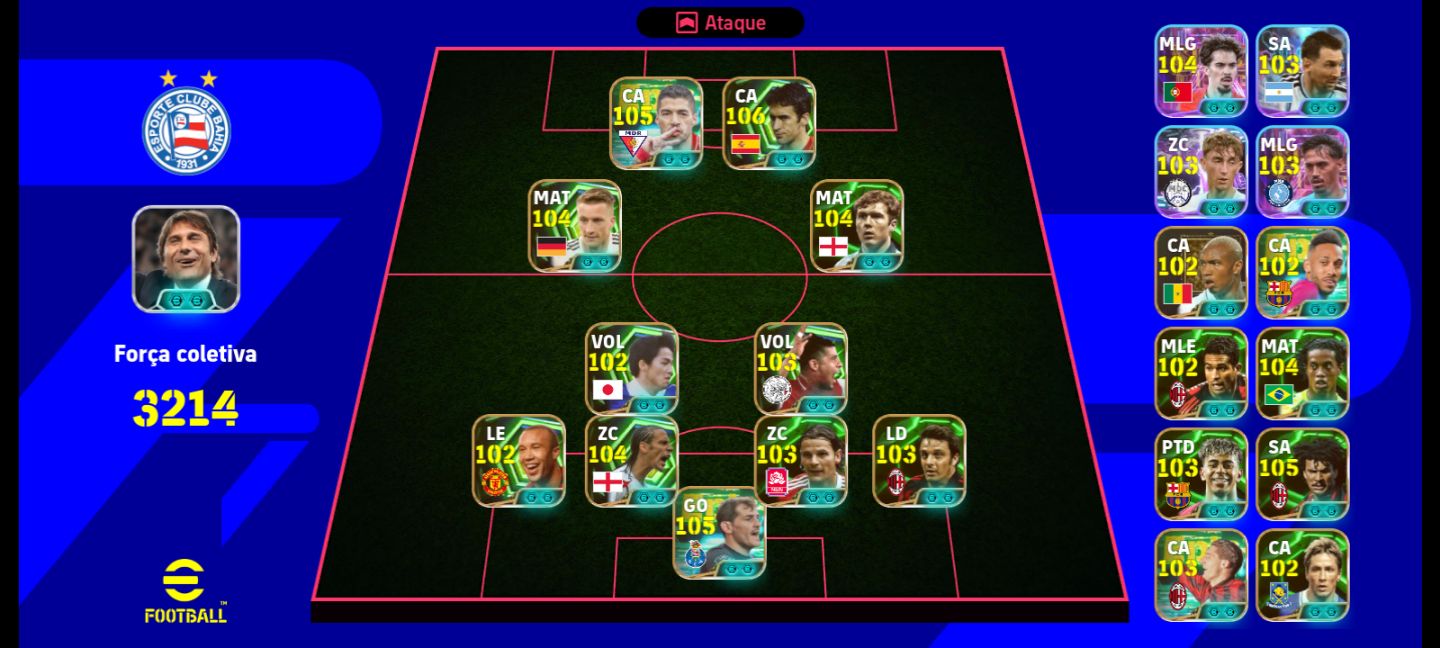 Conta de eFootball