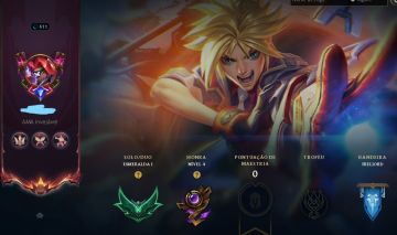 Conta Lol FA Elo esmeralda 1 251 skins