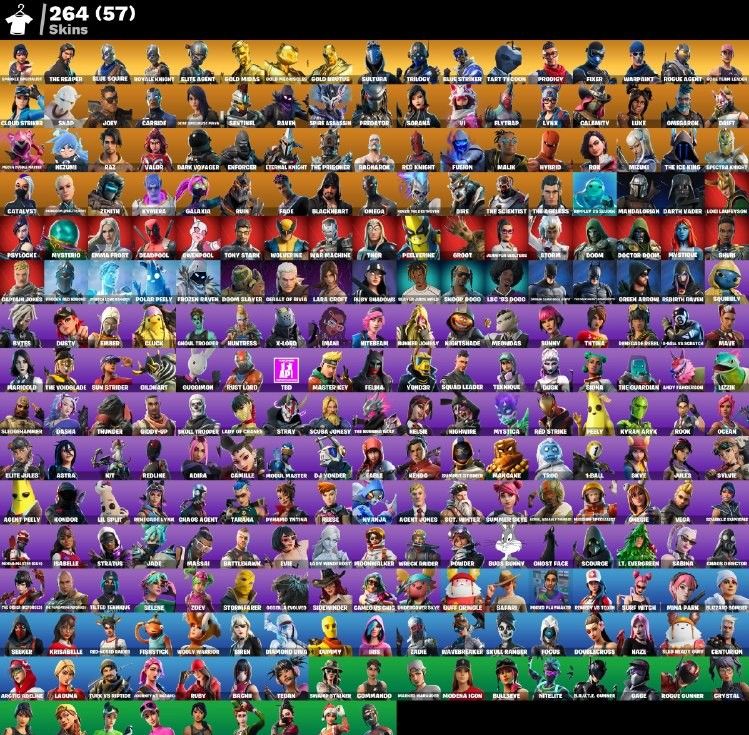 Conta Fortnite Super Rara S 2 Passe sem Cavaleiro Negro S2 S3 S4 S5 S6 S7 S8 Etc