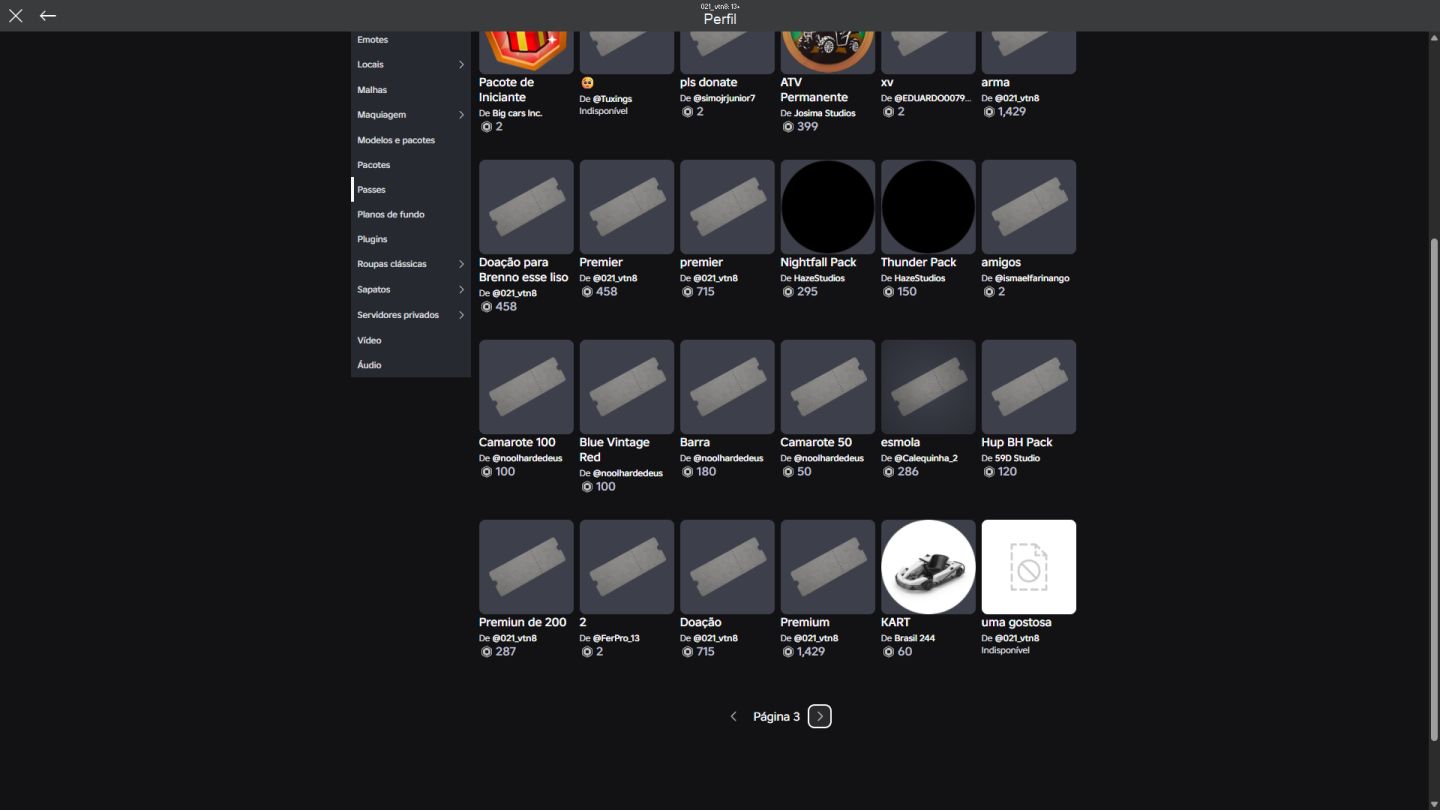Conta roblox up em : Voleyboll legends, ghost driver, grau sp e muito mais