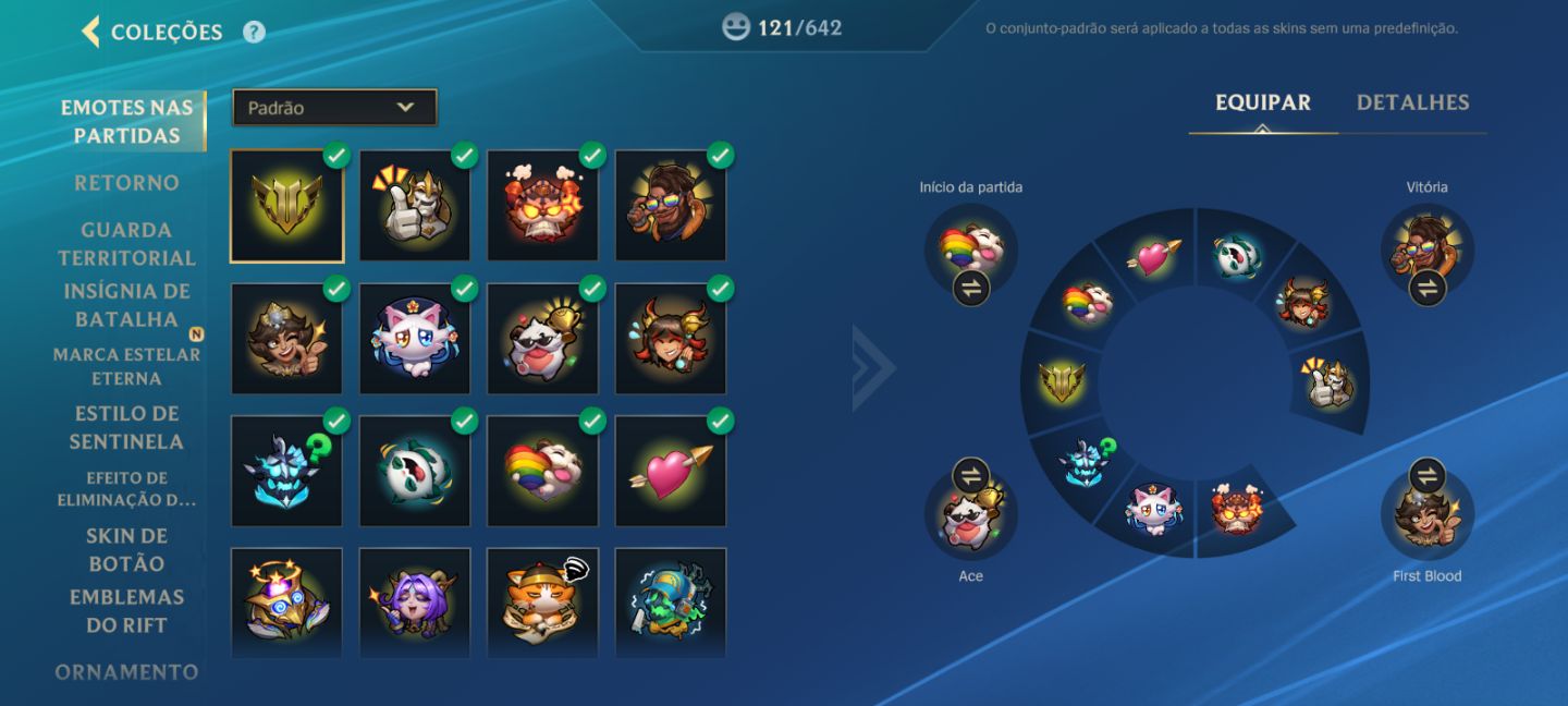 Conta de WR FULL Champs 94 SKINS(1 mítica, 6 lendárias, 35 épicas) Maior elo GM.
