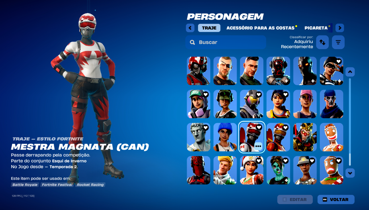 Conta muito rara ikonic travis e outros bundles tem doll em campeonatos oficiais