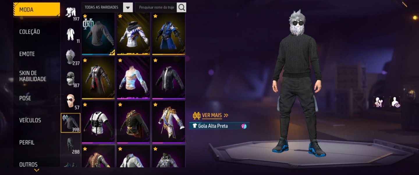 Conta Free Fire Gemada Angelical Passes Antigos Skins Raras