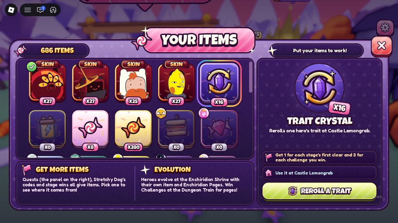 Conta Candy Kingdom Defense com Secreto e gamepass