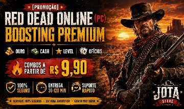 [PROMOÇÃO] RED DEAD ONLINE (PC) - UP CONTA, OURO, CASH, LEVEL E OFÍCIOS