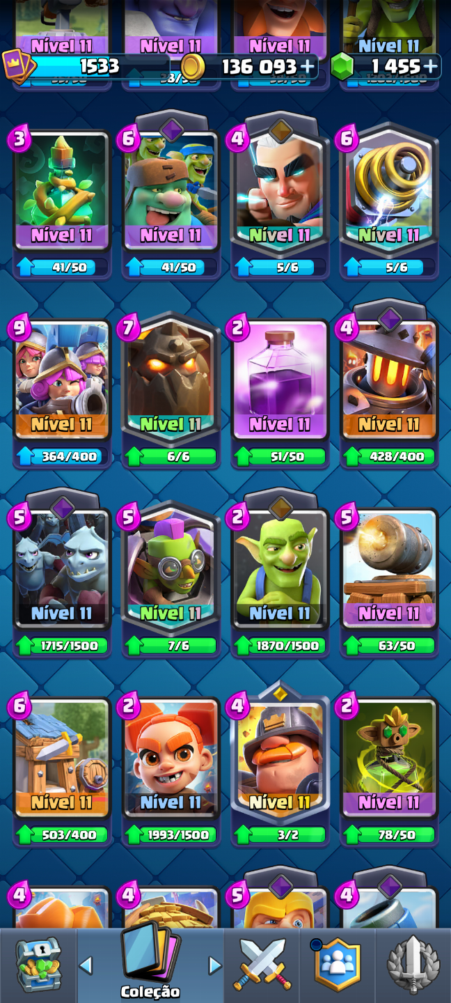 CLASH ROYALE- 9.7k+ TROFÉUS-Arena 24- 12 EVOS CARTAS NÍVEL 15/14/13/12/11