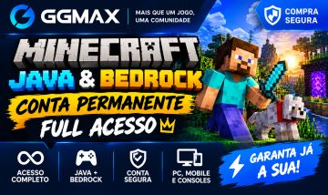 CONTA MINECRAFT JAVA & BEDROCK PERMANENTE FULL ACESSO