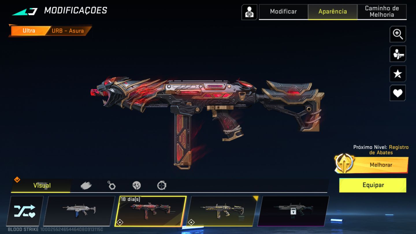 CONTA BLOOD STRIKE | DIAMANTE III | P90 FENDA FANTASMA + M4A1 ESPECTRO VIOLETA