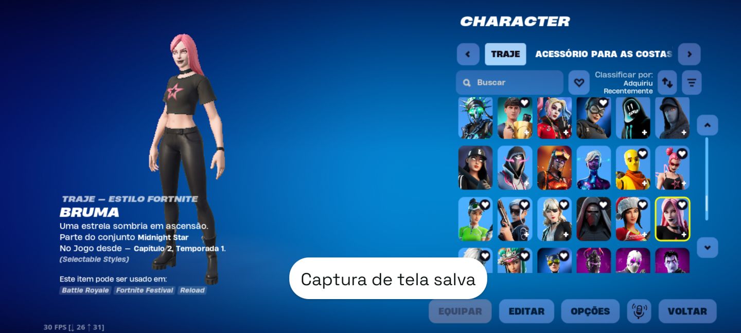 Fortnite com diversas skins!