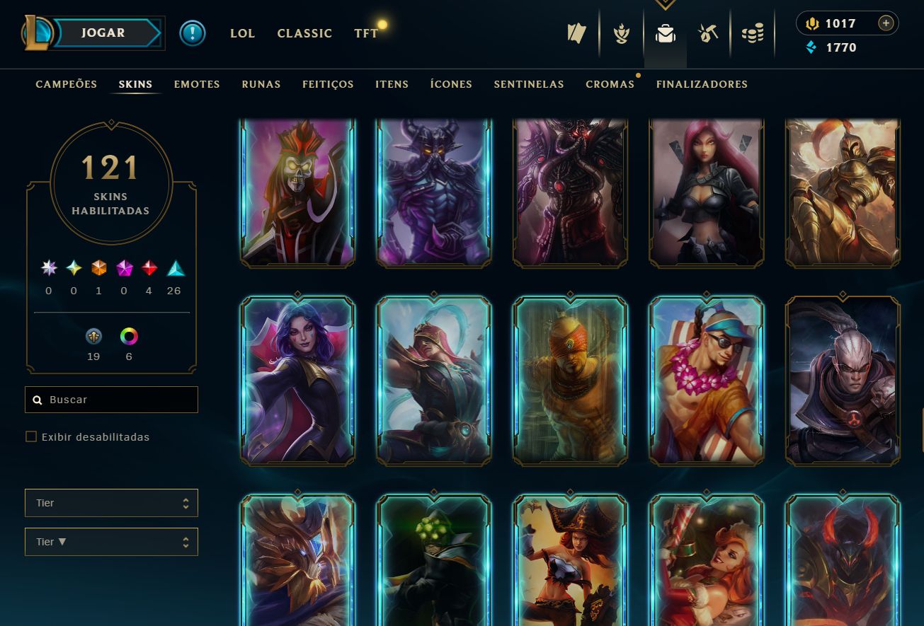 [ACESSO IMEDIATO] Ranked Open 121 Skins 125 Campeões 1K DE RP
