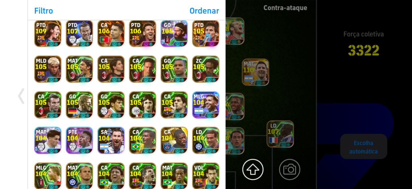Conta eFootball Mobile - Competitivo e Coleção
