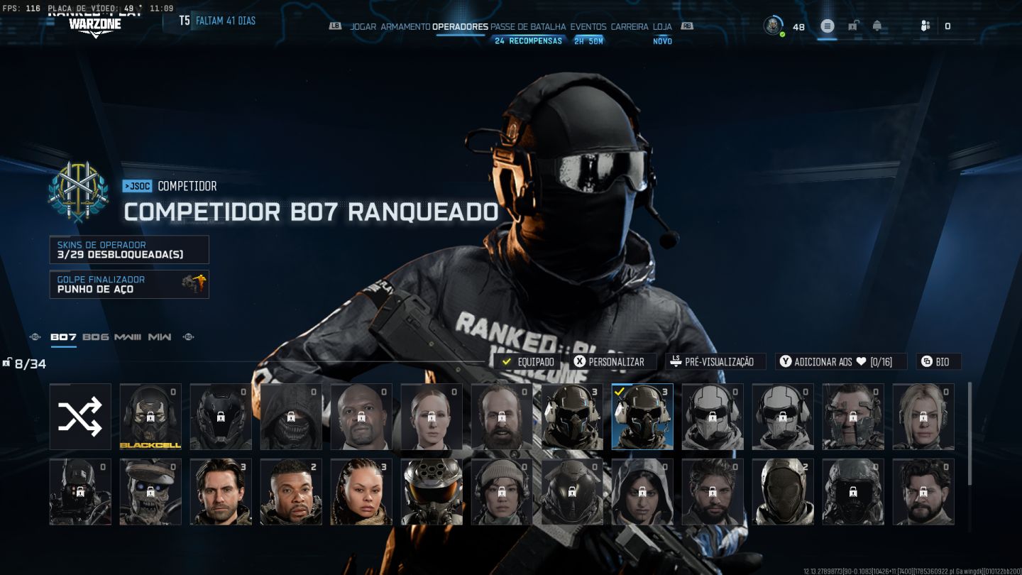 Conta Warzone Ranked Platina 1