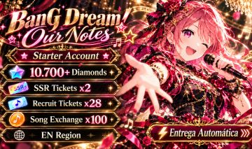 [PREÇO BAIXO] BanG Dream Our Notes | 10.700+ Diamantes | EN | AUTOMÁTICA