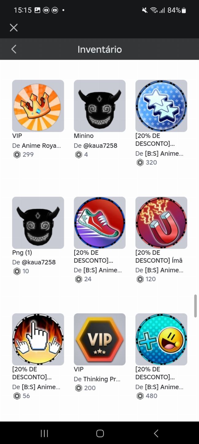 CONTA ROBLOX GASTO +20K ROBUX