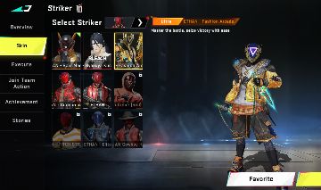 Conta de blood com muita skin top, incluindo parceria titan