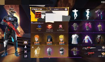 Conta free fire com 7 passe