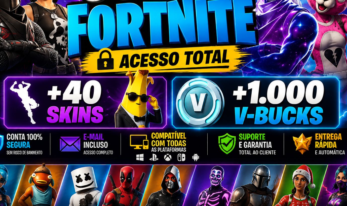 CONTA FORTNITE | CUDDLE TEAM LEADER GARANTIDA | +40 SKINS | +1.000 V-BUCKS