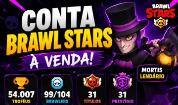 Conta Brawl Stars | 54K | 31 Títulos | Mortis Lendário