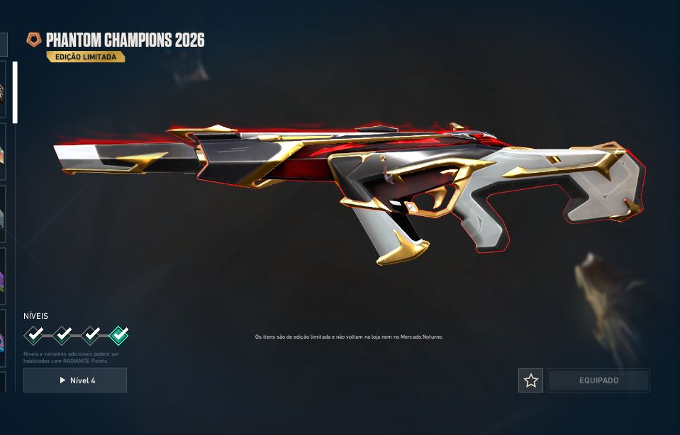 Conta Valorant: Vandal zerofang, Phantom champions 2026, 2 FACAS!! / gold 1