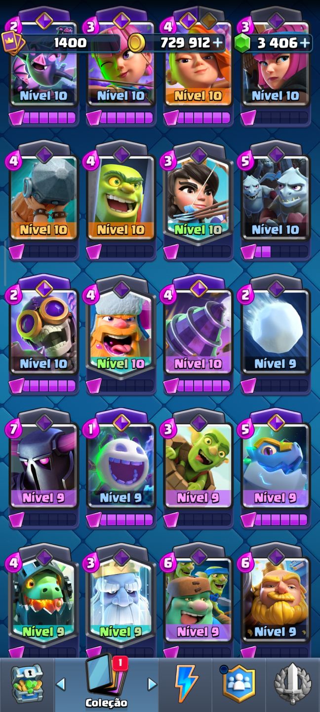 Conta de clash Royale muito top