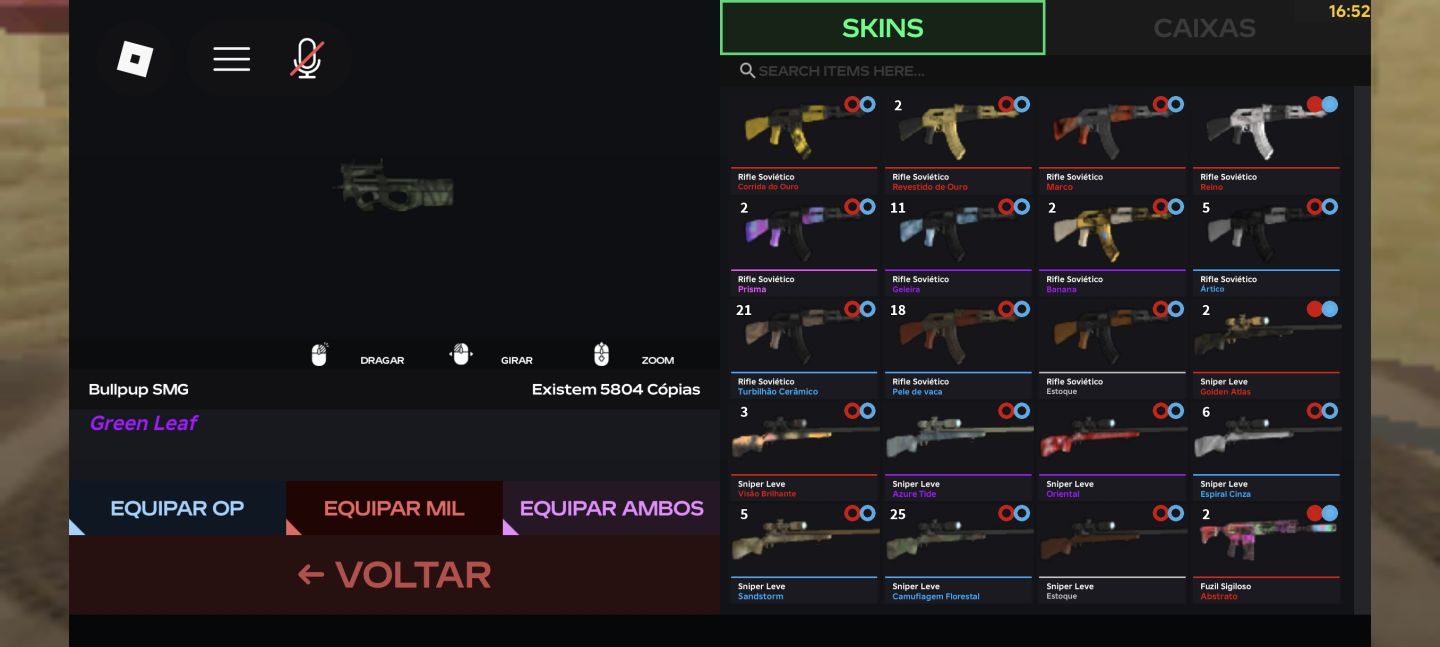 SKINS DEFUSAL FPS ROBLOX