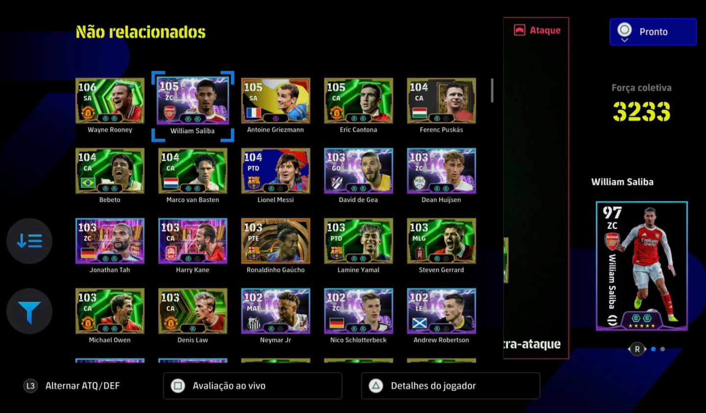 Conta Efootball Full épica PS4/PS5