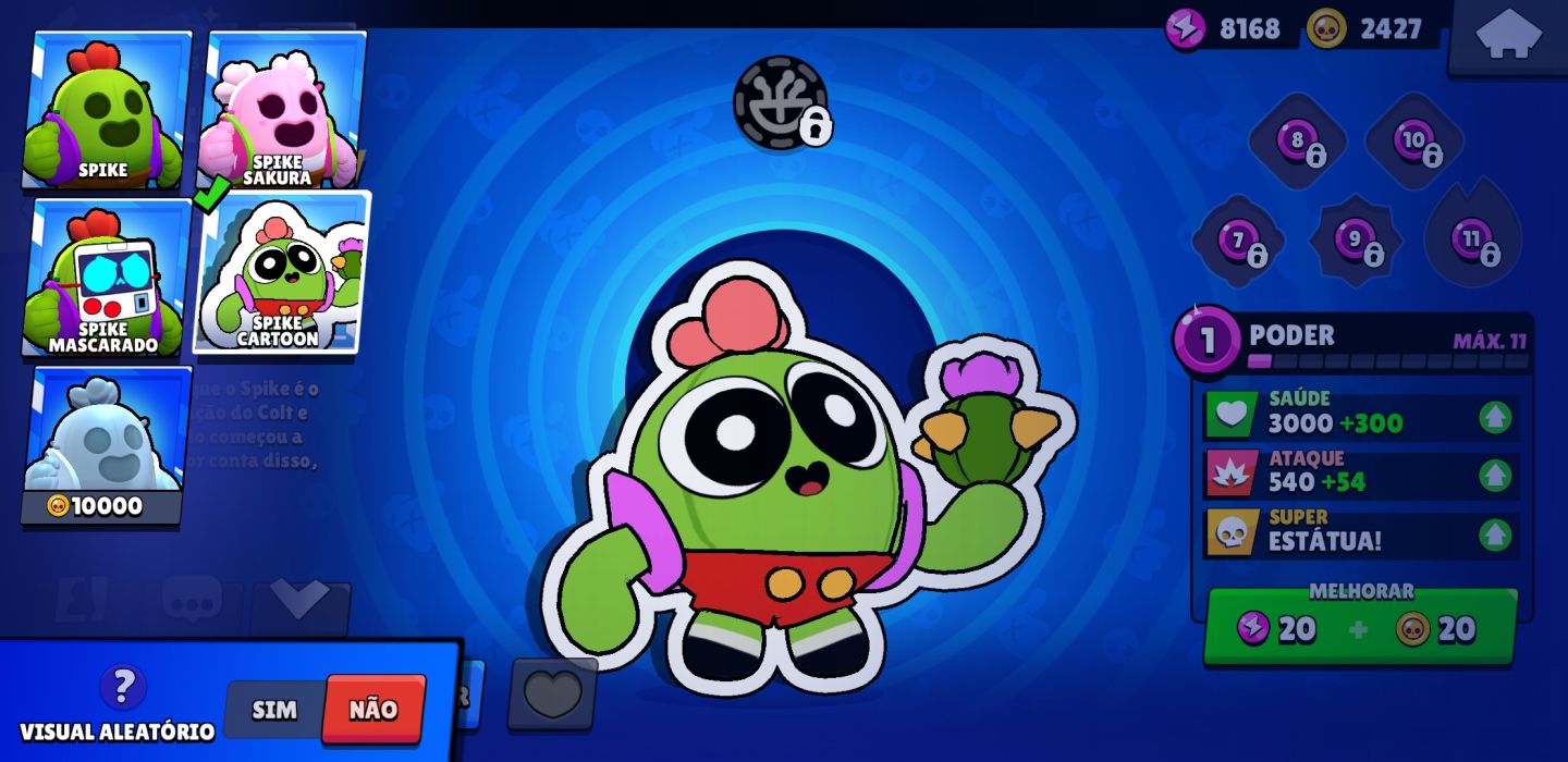 CONTA BRAWL 4K TROFEUS/50 +BRAWLERS/ QUANTIDADE RAZOAVEL DE SKINS
