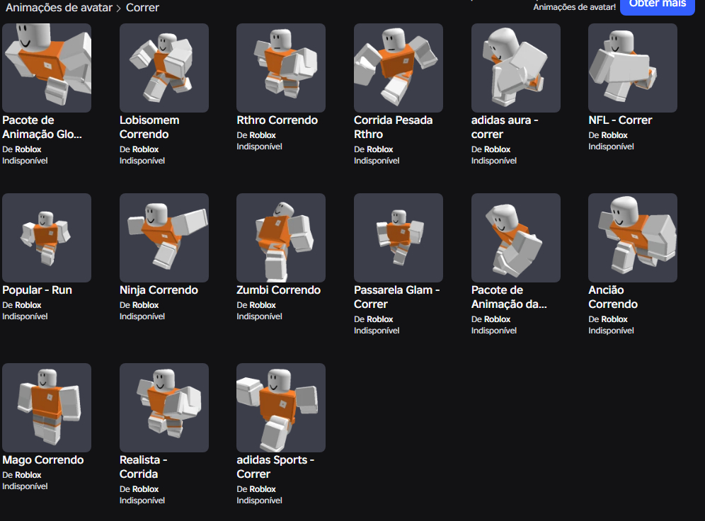 CONTA DE ROBLOX UNISSEX