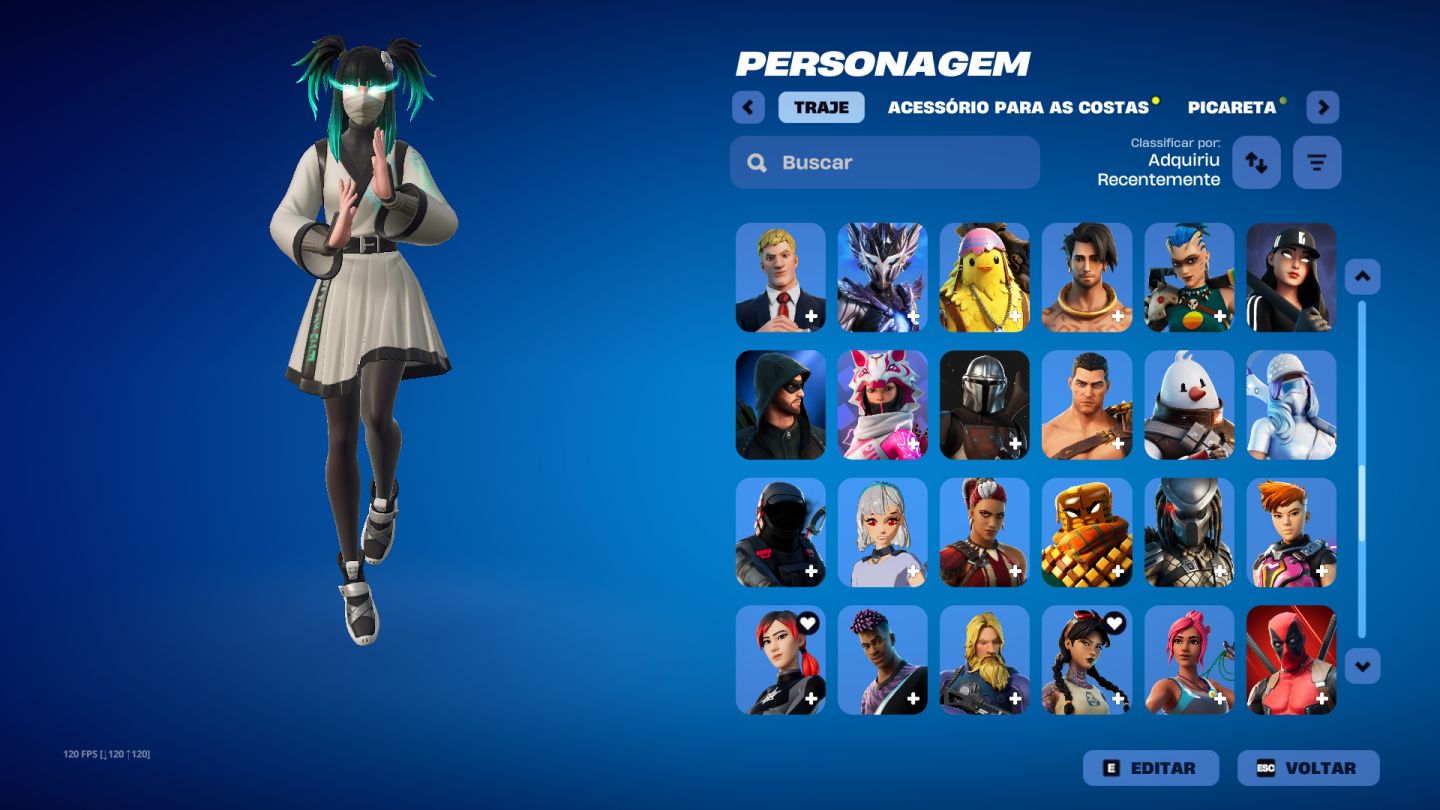 Conta de fortnite rara COM 3200 V BUCKS