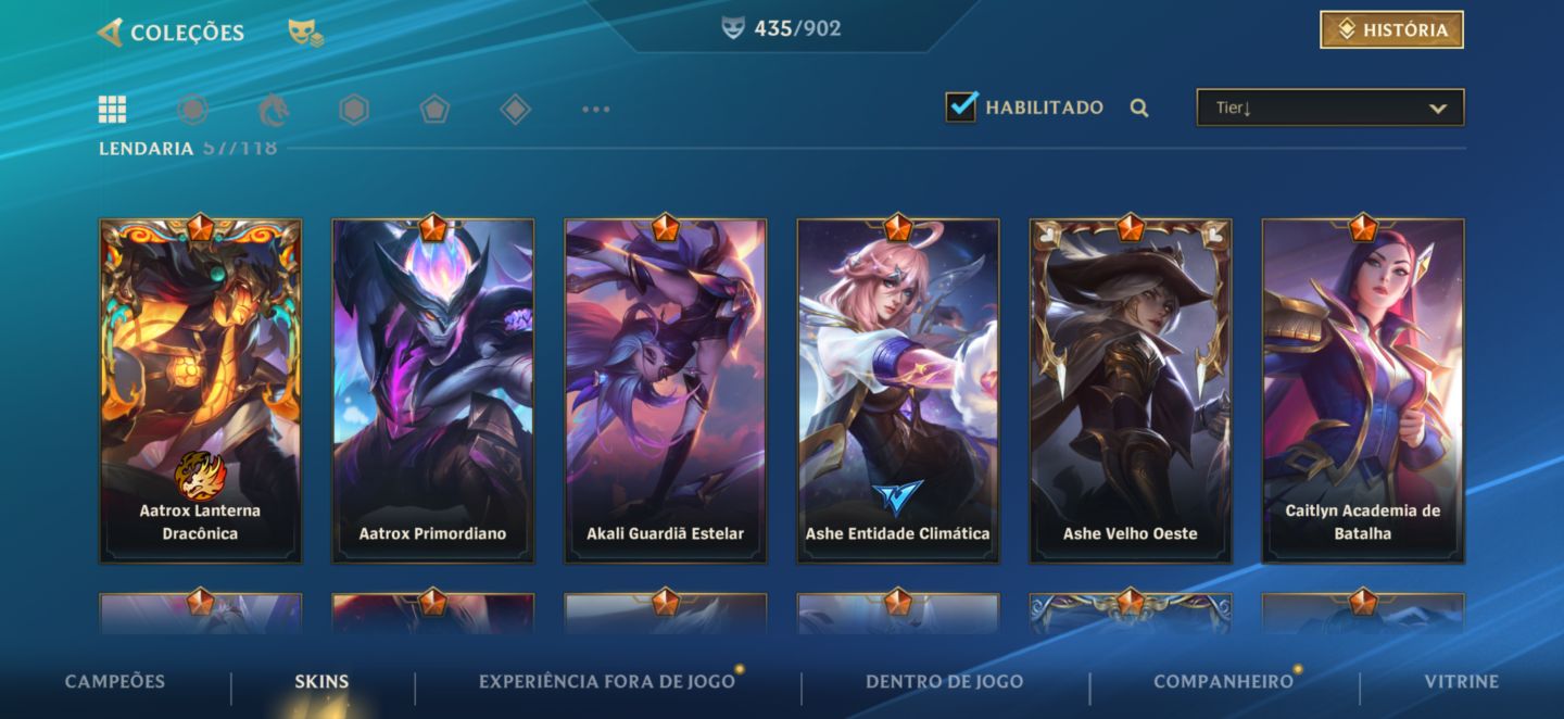 NV338 | mais de 430 SKINS| 77K COLEÇÃO| 2X MONARCA e 4X CHALLENGER