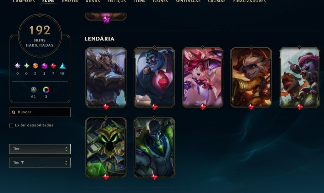 Conta Lol (Nvl 155) e valorant com muitas skins e champions