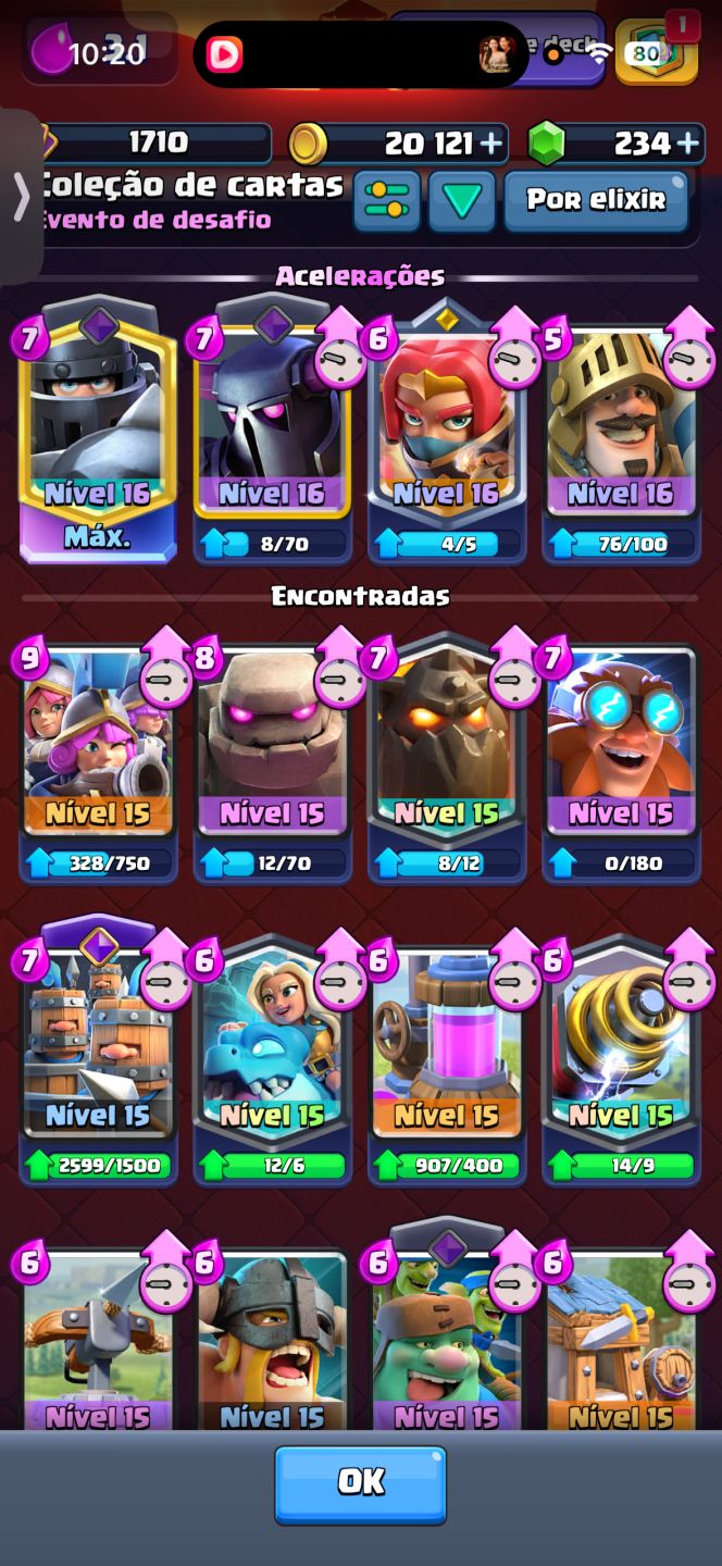 Conta de Clash Royale 14500 troféus conta rara