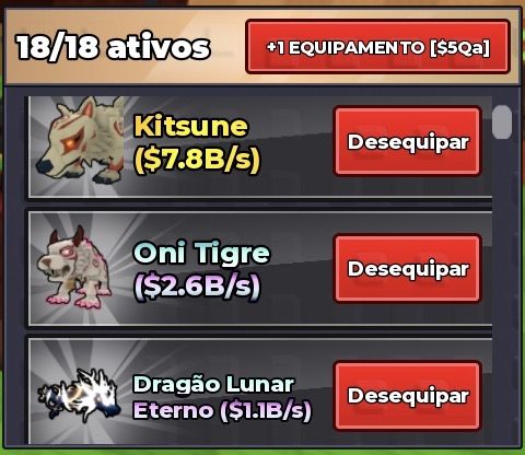 Conta Roube um Ovo | Kitsune + Oni Tigre + Dragão Lunar Eterno
