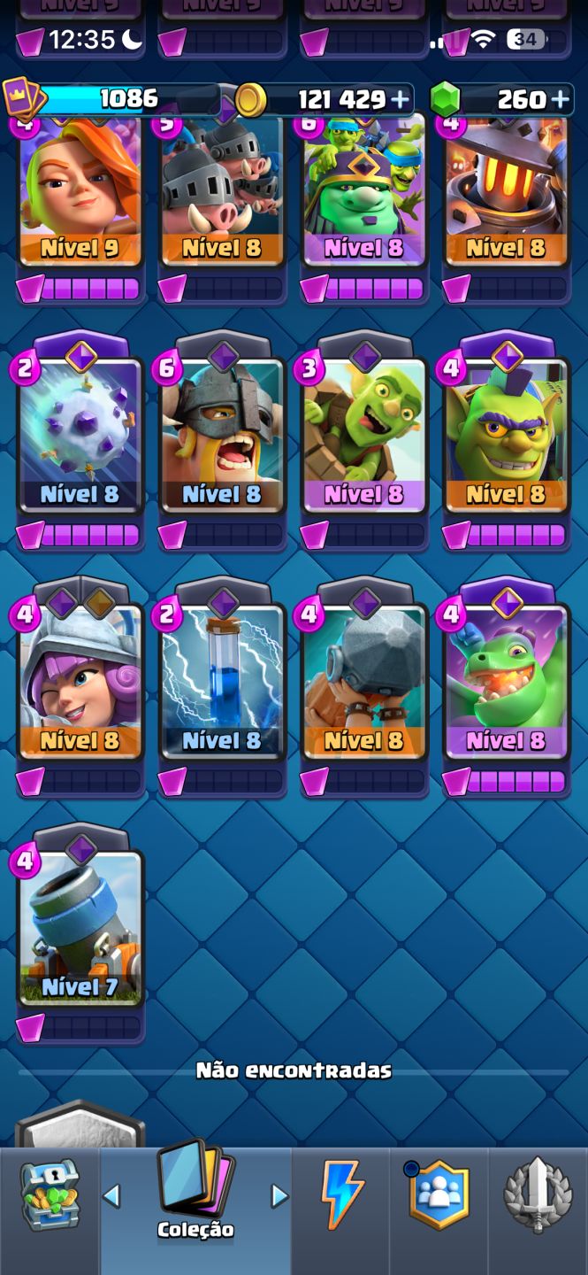 Conta de Clash com 8k troféus