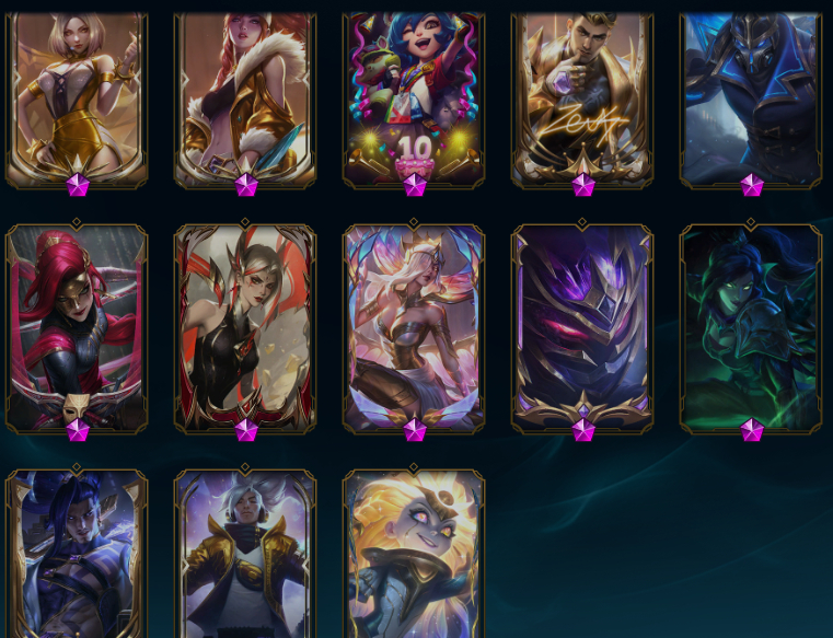 CONTA LOL 520SKINS - JINX FRAG, YAS BRANCO, CROMAS DE GM + 226 mitic essencias