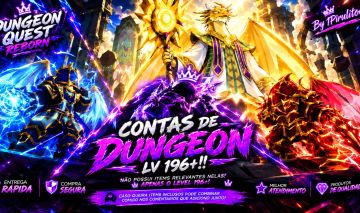 DUNGEON QUEST REBORN CONTAS LV 196+!!!!