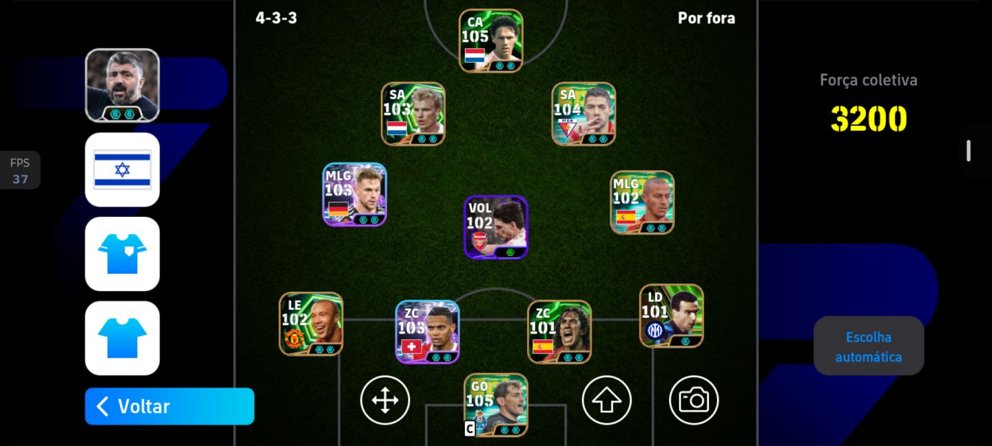Conta top efootball força 3200