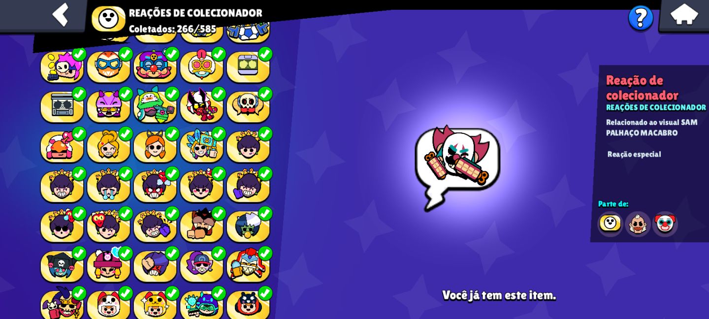 Conta iniciante de brawl star
