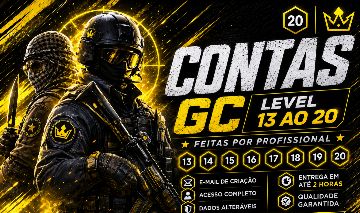CONTAS GAMERSCLUB CS2 LEVEL 13 ao 20 GC UPADAS POR PROFISSIONAL