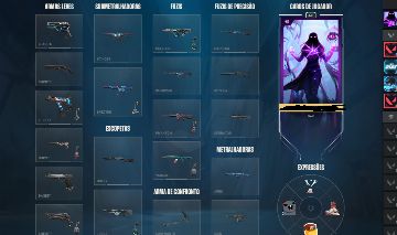 CONTA DE VALORANT COM VARIAS SKINS, SMURF (GOLD2) E MAIS!